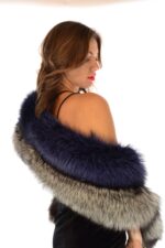 KOŽEŠINOVÁ ŠÁLA STŘÍBRNÁ LIŠKA "ANDEX"