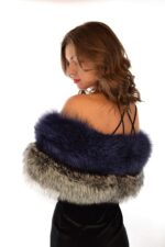 KOŽEŠINOVÁ ŠÁLA STŘÍBRNÁ LIŠKA "ANDEX"