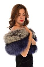 KOŽEŠINOVÁ ŠÁLA STŘÍBRNÁ LIŠKA "ANDEX"