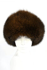 KOŽEŠINOVÁ ČEPICE STŘÍBRNÁ LIŠKA "ANDEX"