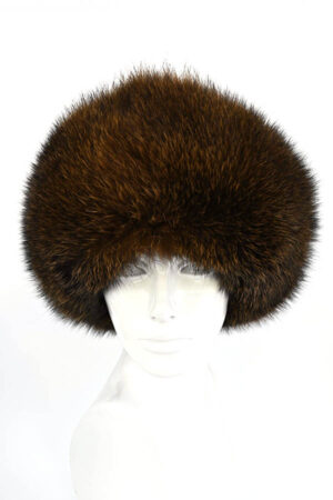 KOŽEŠINOVÁ ČEPICE STŘÍBRNÁ LIŠKA "ANDEX"