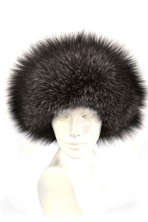 KOŽEŠINOVÁ ČEPICE STŘÍBRNÁ LIŠKA "ANDEX"