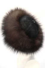 KOŽEŠINOVÁ ČEPICE STŘÍBRNÁ LIŠKA "ANDEX"