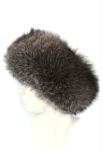 KOŽEŠINOVÁ ČEPICE STŘÍBRNÁ LIŠKA "ANDEX"