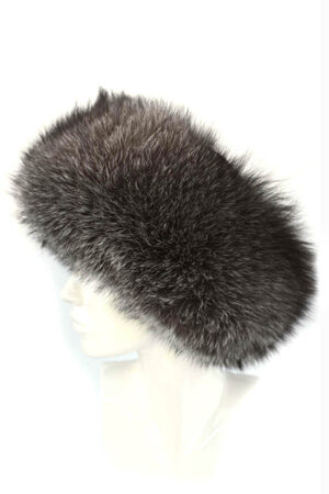 KOŽEŠINOVÁ ČEPICE STŘÍBRNÁ LIŠKA "ANDEX"