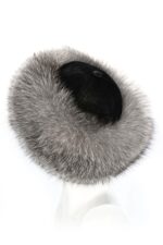 KOŽEŠINOVÁ ČEPICE STŘÍBRNÁ LIŠKA "ANDEX"