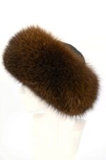 KOŽEŠINOVÁ ČEPICE STŘÍBRNÁ LIŠKA "ANDEX"