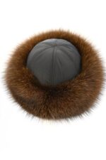 KOŽEŠINOVÁ ČEPICE STŘÍBRNÁ LIŠKA "ANDEX"