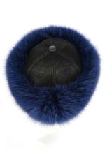 KOŽEŠINOVÁ ČEPICE STŘÍBRNÁ LIŠKA "ANDEX"