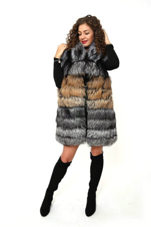 PRÁVÁ KOŽEŠINA/KOŽEŠINOVÁ VESTA,STŘÍBRNÁ LIŠKA