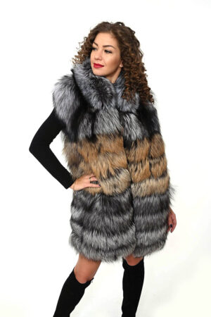 PRÁVÁ KOŽEŠINA/KOŽEŠINOVÁ VESTA,STŘÍBRNÁ LIŠKA