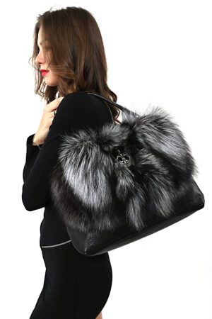 KABELKA Z PRAVÉ KOŽEŠINY (STRÍBRNÁ LIŠKA) "ANDEX"