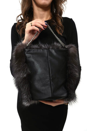 KABELKA Z PRAVÉ KOŽEŠINY (STRÍBRNÁ LIŠKA) "ANDEX"